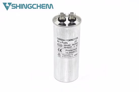 Cbb65 Star Brand Motor Run Capacitor Vegetable Oil 50UF 450V