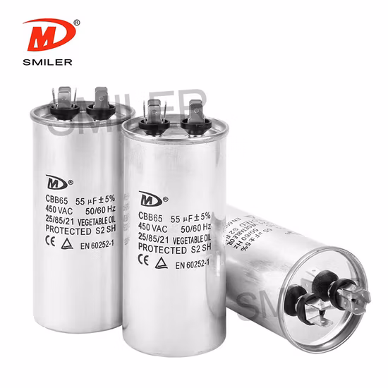 Cbb65 Air Conditioner Motor Start Run Capacitor