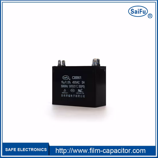 Air Conditioner Capacitor Run Capacitor Power Capacitor Cbb65 10UF 450VAC