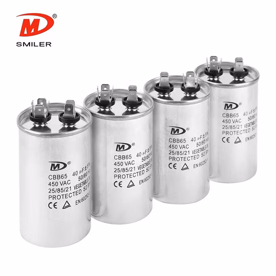 Cbb65 a Sh 450V 50UF 55UF 60UF AC Motor Start Air Conditioner Capacitor