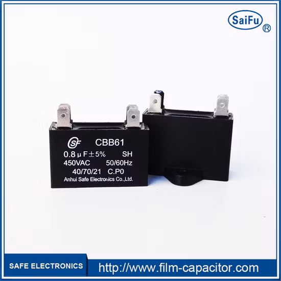 1UF to 100UF Cbb65 Motor Run Capacitors AC 450VAC Water Pump Motor Starting Capacitor